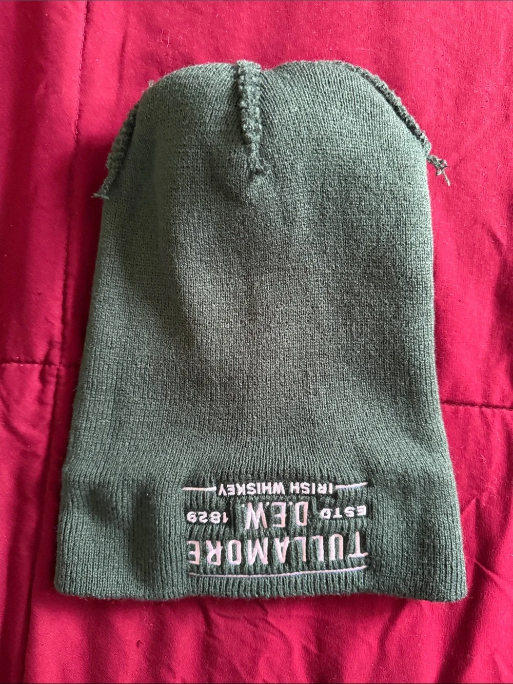 Tullamore D.E.W. Green & Cream Pom Beanie Hat
